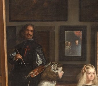 Diego Velázquez, Las Meninas (detail), 1656, oil on canvas, 320.5 x 281.5 cm. Madrid, Museo Nacional del Prado (inv. P001174). © Museo Nacional del Prado Diego Velázquez, Las Meninas (detail), 1656, oil on canvas, 320.5 x 281.5 cm. Madrid, Museo Nacional del Prado (inv. P001174). © Museo Nacional del Prado