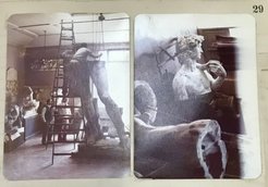 The installation of the plaster cast of Michelangelo’s David at the Museo de la Cárcova, Buenos Aires, 1980, photographs from Escuela Superior de Bellas Artes Libro nº 4. Buenos Aires, Universidad Nacional de las Artes, Museo de la Cárcova, Fondo histórico Escuela Superior de Bellas Artes, Inv. 59.2238_A.
