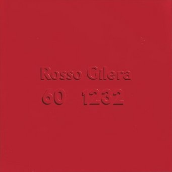 Alighiero Boetti, Rosso Gilera 60 1232, 1967, Industrial varnish on cardboard and cork letters and numbers, 71 x 71 cm, Private Collection, New York Alighiero Boetti, Rosso Gilera 60 1232, 1967, Industrial varnish on cardboard and cork letters and numbers, 71 x 71 cm, Private Collection, New York