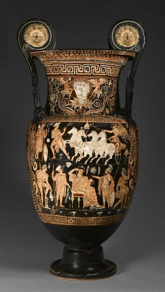 Lasimos-Krater, around 325–300 B.C., Apulia, Paris, Musée du Louvre, Inv.nr. K 66/N 3147. © 2010 RMN-Grand Palais (Musée du Louvre) / Stéphane Maréchalle. Lasimos-Krater, around 325–300 B.C., Apulia, Paris, Musée du Louvre, Inv.nr. K 66/N 3147. © 2010 RMN-Grand Palais (Musée du Louvre) / Stéphane Maréchalle.