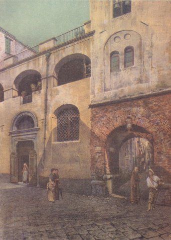 Façade of Santa Maria a Piazza, in R. D’Ambra, Napoli antica, Napoli 1889, tav. XXIV. Façade of Santa Maria a Piazza, in R. D’Ambra, Napoli antica, Napoli 1889, tav. XXIV.