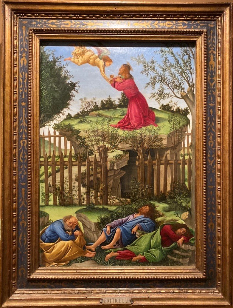 Sandro Botticelli and workshop, Oration in the Garden (c. 1500), Capilla Real de Granada, Granada (photograph: Alexandre Vico)