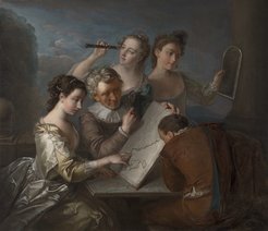 Philippe Mercier, The Sense of Sight (1744–1747). Yale Center for British Art, Paul Mellon Collection, New Haven CT (Wikimedia Commons)