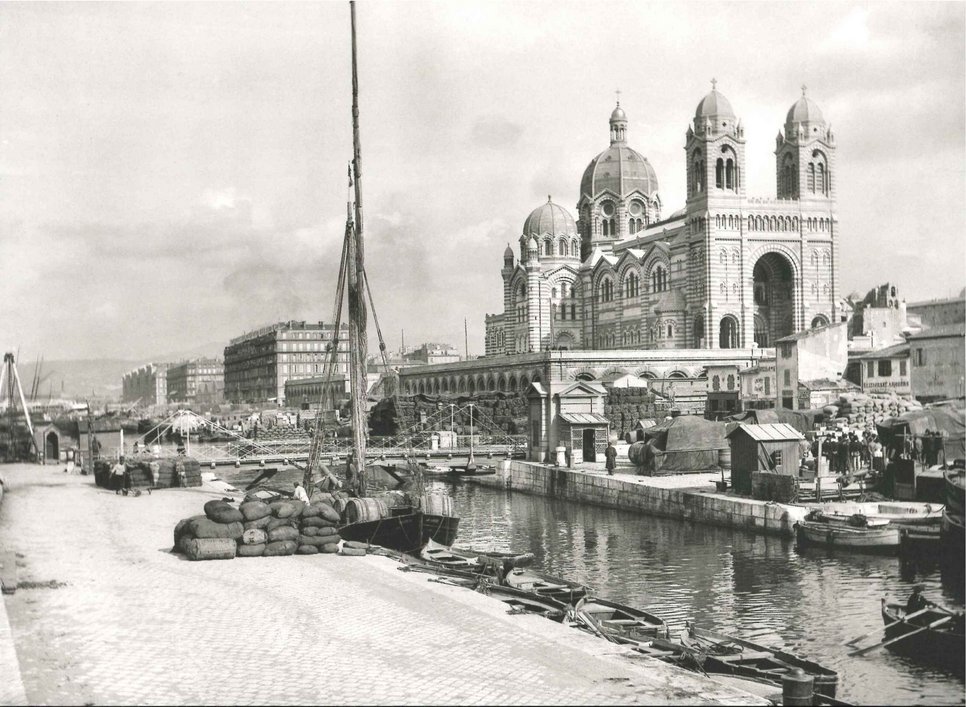 Sainte-Marie-Majeure, Marseille, built between 1852 and 1893, photograph around 1900