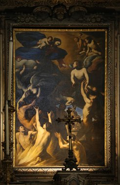 Massimo Stanzione, Madonna with Souls in Purgatory, 1638–1642, oil on canvas. Naples, Santa Maria delle Anime del Purgatorio ad Arco. Photo: Complesso Museale Santa Maria delle Anime del Purgatorio ad Arco
