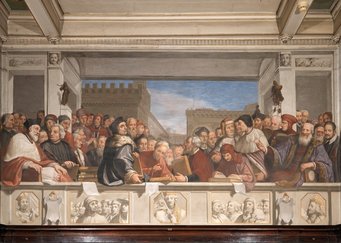 Matteo Rosselli, Gli Umanisti, gli Storici, i Legisti e gli Oratori, 1637. Casa Buonarroti, Florence © Casa Buonarroti, Google Arts & Culture Matteo Rosselli, Gli Umanisti, gli Storici, i Legisti e gli Oratori, 1637. Casa Buonarroti, Florence © Casa Buonarroti, Google Arts & Culture