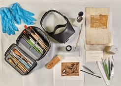 A Drawing from the BHMPI Collection being Restored at the ICG