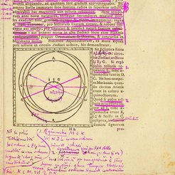 Example page crop with seventeenth-century reader annotations (highlighted in pink), HAB Wolfenbüttel