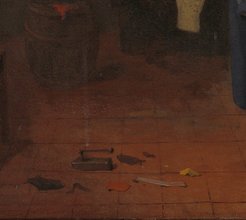 Quiringh Gerritsz van Brekelenkam, The Tailor’s Workshop (detail), 1661, Rijksmuseum, object no. SK-C-112. Source: https://www.rijksmuseum.nl/en/collection/SK-C-112 (accessed 11 January 2024)