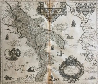 Giovanni Antonio Magini, Regno di Napoli, 1632 (Bibliotheca Hertziana). Giovanni Antonio Magini, Regno di Napoli, 1632 (Bibliotheca Hertziana).