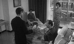 Jeanne Moreau and Marcello Mastroianni in the Italian film La notte (1961). Prod. Nepi Film, directed by Michelangelo Antonioni. Screenshot. Photo source: WikiCommons: https://commons.wikimedia.org/w/index.php?