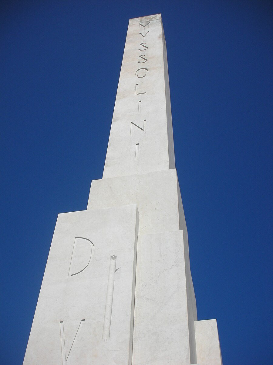 Obelisco Dux, 1928-1932, Costantino Costantini, Rome - Foro Italico (formerly Foro Mussolini)