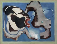 Enrico Prampolini, Apparizione magica (Visione magica), 1931, oil on canvas applied on masonite, 89 x 116 cm, Rovereto, Mart, Collezione VAF-Stiftung