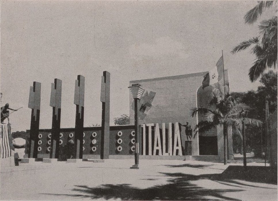 Padiglione Italiano all'Esposizione di São Paulo. Arch. Ettore Rossi (from La partecipazione italiana all’esposizione di San Paolo del Brasile 1937–XV, Rome 1939)