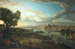 Bernardo Bellotto, View of Warsaw from Praga, 1770, oil on canvas, 172,5 x 261 cm, photo Public Domain