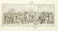 Hjalmar Mörner, Il Carnevale di Roma - Il Corso, 1820. Rome, Bibliotheca Hertziana (Photo Bibliotheca Hertziana)