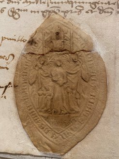 Seal of the Confraternity of Santa Maria dell’Anima, 1517. Rome, ASMA, A II, Instrumenta, t. 3, fol. 68r (photo Pontifical Teutonic Institute Santa Maria dell’Anima)