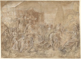 Giulio Romano, The Release of Cloelia, ca.1524, watercolor and brown ink on paper, 39.8 x 54.8 cm, Rome, Bibliotheca Hertziana (photo Bibliotheca Hertziana / Enrico Fontolan) Giulio Romano, The Release of Cloelia, ca.1524, watercolor and brown ink on paper, 39.8 x 54.8 cm, Rome, Bibliotheca Hertziana (photo Bibliotheca Hertziana / Enrico Fontolan)