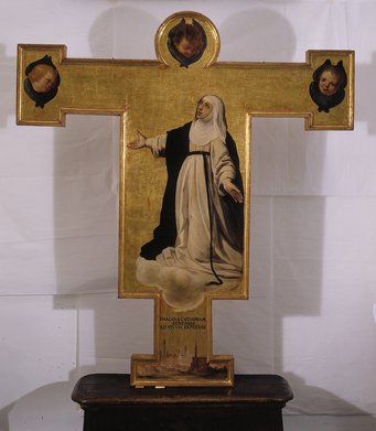 Rutilio Manetti, Processional Cross with St Catherine of Siena, 1625. Rome, Santa Caterina da Siena, Oratory (photo Bibliotheca Hertziana) Rutilio Manetti, Processional Cross with St Catherine of Siena, 1625. Rome, Santa Caterina da Siena, Oratory (photo Bibliotheca Hertziana)
