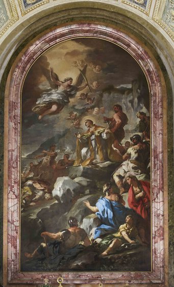Luca Giordano, The Martyrdom of St Gennaro, 1705. Rome, Spirito Santo dei Napoletani (photo Bibliotheca Hertziana / Enrico Fontolan) Luca Giordano, The Martyrdom of St Gennaro, 1705. Rome, Spirito Santo dei Napoletani (photo Bibliotheca Hertziana / Enrico Fontolan)